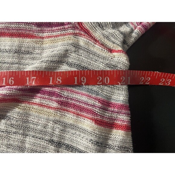 NIC+ZOE Women's Plus Size 1X Linen Blend Boho Western Space Dye Cardigan Sweater - Picture 5 of 6